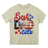 Mossy Best Dad Ever 4th of July Heavy Core Tee - LillyAllenDesigns