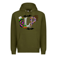 Army Green slp Premium Hoodie - CowhideDigitalArt