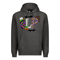 Charcoal Heather slp Premium Hoodie - CowhideDigitalArt