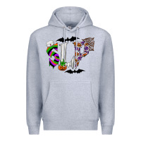 Heather Grey slp Premium Hoodie - CowhideDigitalArt