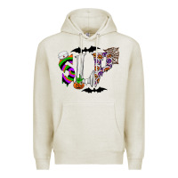 Oatmeal Heather slp Premium Hoodie - CowhideDigitalArt