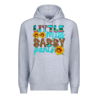 Heather Grey little miss sassy pants Premium Hoodie - HRA Design Shop