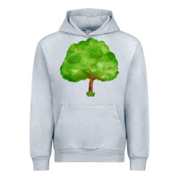 Heather Grey tree Urban Hoodie - FaDigitalArtStudio
