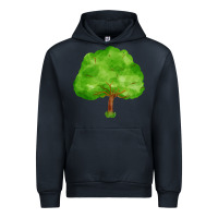Navy tree Urban Hoodie - FaDigitalArtStudio