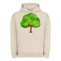 Pigment French Oak tree Urban Hoodie - FaDigitalArtStudio
