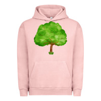 Pigment Salmon tree Urban Hoodie - FaDigitalArtStudio