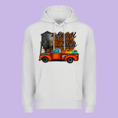 Small Town Fall Premium Hoodie Designed By Cowhidedigitalart