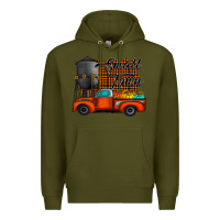 Army Green small town fall Premium Hoodie - CowhideDigitalArt