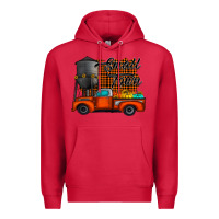 Cardinal small town fall Premium Hoodie - CowhideDigitalArt