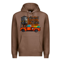 Chestnut small town fall Premium Hoodie - CowhideDigitalArt