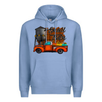 Colony Blue small town fall Premium Hoodie - CowhideDigitalArt