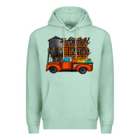 Seafoam small town fall Premium Hoodie - CowhideDigitalArt