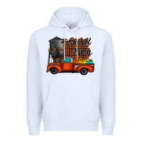 White small town fall Premium Hoodie - CowhideDigitalArt