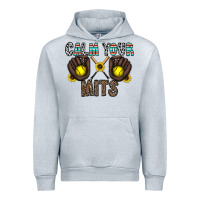 Heather Grey calm your mits Urban Hoodie - CowhideDigitalArt
