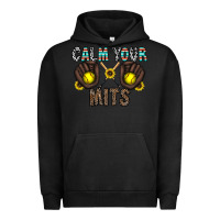 Pigment Black calm your mits Urban Hoodie - CowhideDigitalArt
