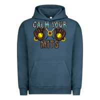 Pigment Midnight Navy calm your mits Urban Hoodie - CowhideDigitalArt