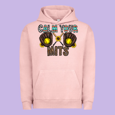 Calm Your Mits Urban Hoodie Designed By Cowhidedigitalart