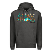 Charcoal Heather she is strong Premium Hoodie - HRA Design Shop