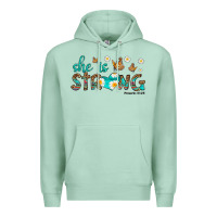 Seafoam she is strong Premium Hoodie - HRA Design Shop