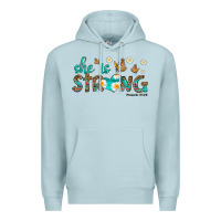 Blue Mist she is strong Premium Hoodie - HRA Design Shop