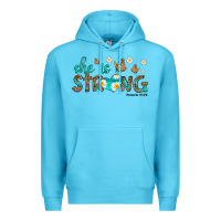 Ocean Blue she is strong Premium Hoodie - HRA Design Shop