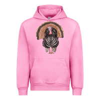 Fuchsia Pink turkey Urban Hoodie - FaDigitalArtStudio