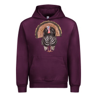 Mauve Wine turkey Urban Hoodie - FaDigitalArtStudio