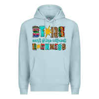 Blue Mist stars cant shine without darkness Premium Hoodie - HRA Design Shop