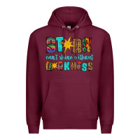 Burgundy stars cant shine without darkness Premium Hoodie - HRA Design Shop