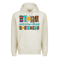 Oatmeal Heather stars cant shine without darkness Premium Hoodie - HRA Design Shop