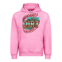 Fuchsia Pink rub some dirt on it softball Urban Hoodie - HRA Design Shop
