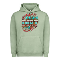 Pigment Oil Green rub some dirt on it softball Urban Hoodie - HRA Design Shop