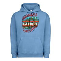 Pigment Pebble Blue rub some dirt on it softball Urban Hoodie - HRA Design Shop