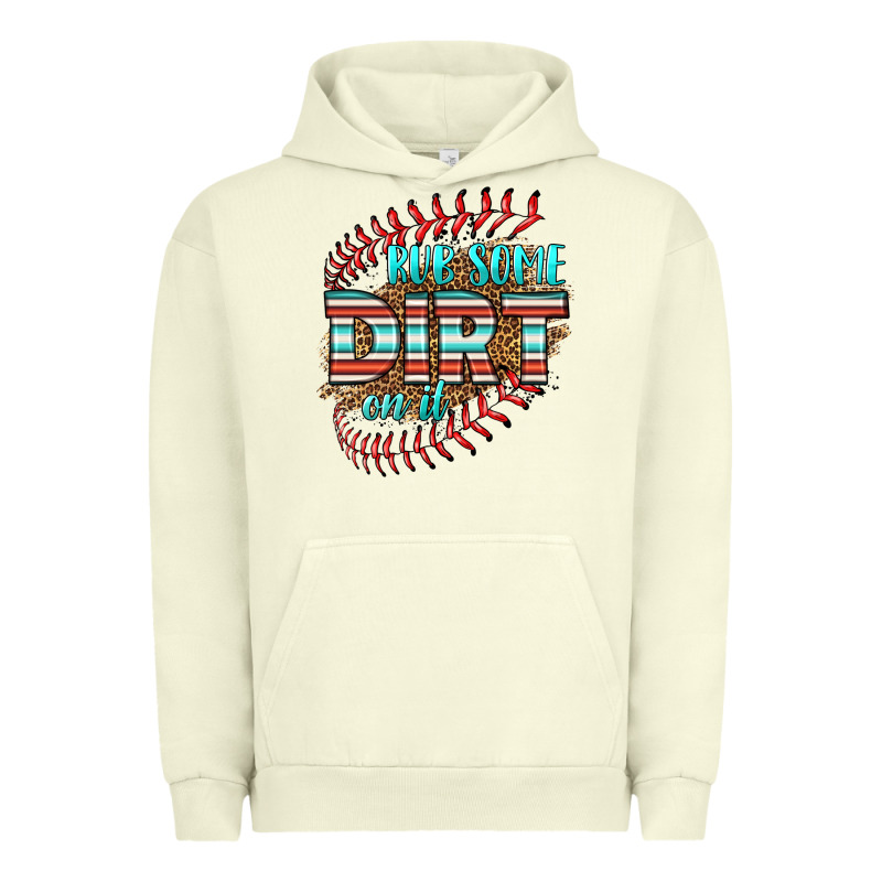 Rub Some Dirt On It Softball Urban Hoodie by HRA Design Shop | Teevron