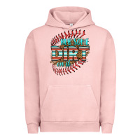 Pigment Salmon rub some dirt on it softball Urban Hoodie - HRA Design Shop