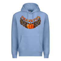 Colony Blue Thankful Premium Hoodie - CowhideDigitalArt