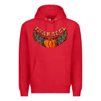 Red Thankful Premium Hoodie - CowhideDigitalArt