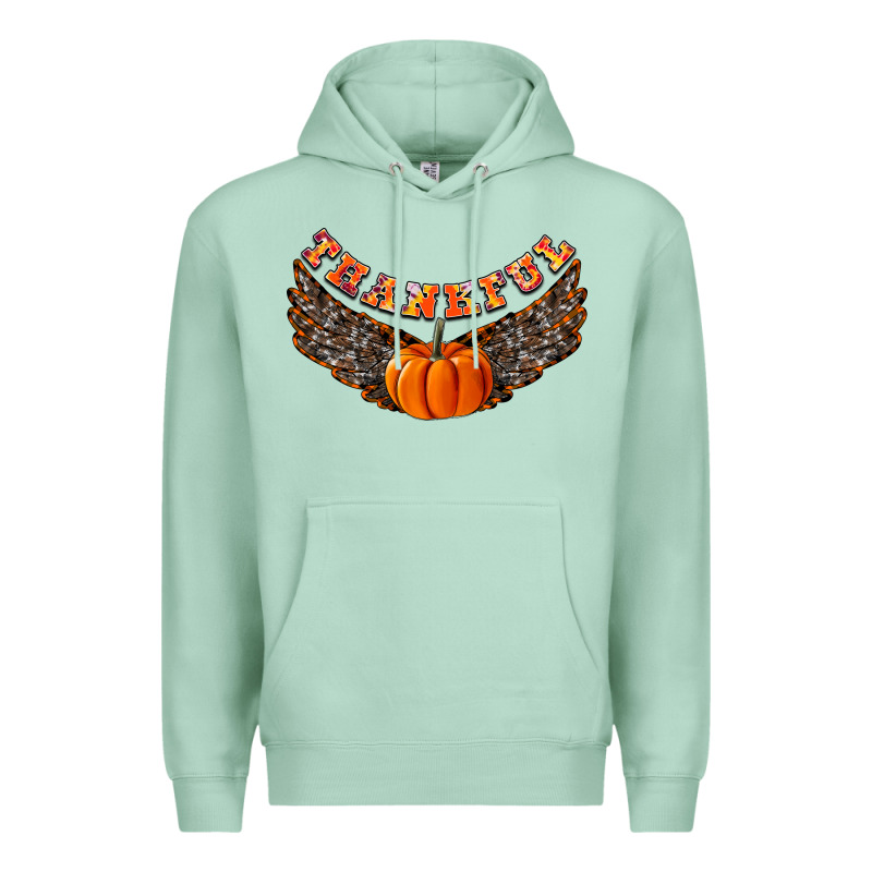 Thankful Premium Hoodie by CowhideDigitalArt | Teevron