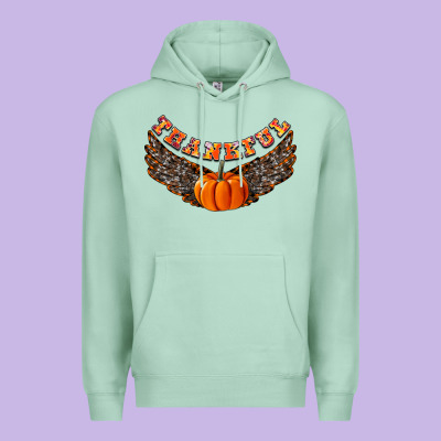Thankful Premium Hoodie Designed By Cowhidedigitalart
