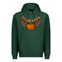 Sports Green Thankful Premium Hoodie - CowhideDigitalArt