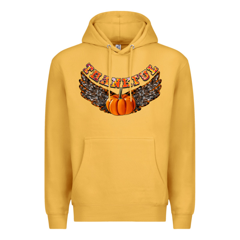 Thankful Premium Hoodie by CowhideDigitalArt | Teevron