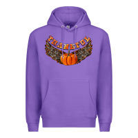 Purple Thankful Premium Hoodie - CowhideDigitalArt
