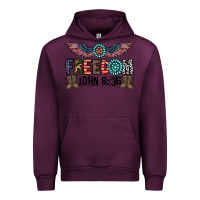 Mauve Wine freedom john Urban Hoodie - CowhideDigitalArt