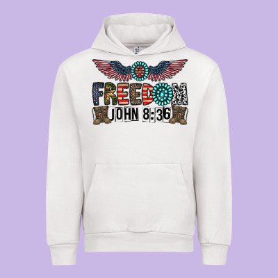 Freedom John Urban Hoodie Designed By Cowhidedigitalart