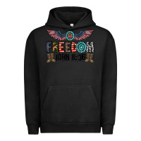 Pigment Black freedom john Urban Hoodie - CowhideDigitalArt