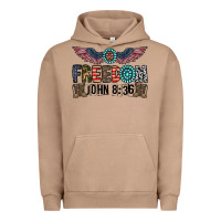 Pigment Burro freedom john Urban Hoodie - CowhideDigitalArt