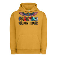Pigment Peanut Butter freedom john Urban Hoodie - CowhideDigitalArt