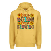 Antique Gold keep going keep growing Premium Hoodie - HRA Design Shop