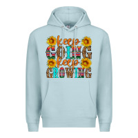 Blue Mist keep going keep growing Premium Hoodie - HRA Design Shop
