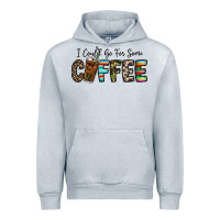 Heather Grey i could go for some coffee Urban Hoodie - CowhideDigitalArt